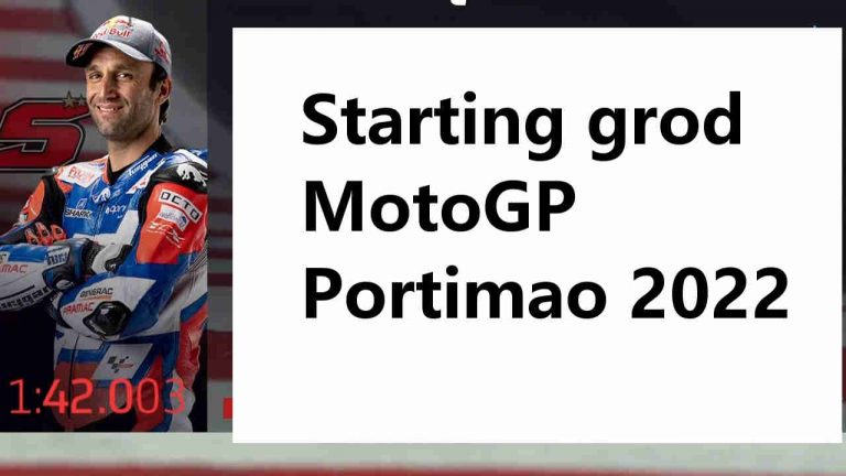 Starting Grid MotoGP Portimao 2022 Hasil Kualifikasi 1 dan 2